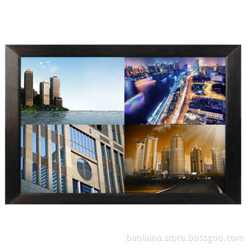 Widescreen 22-inch CCTV monitor TFT LCD with integrated switcher BNC*4 inputNew